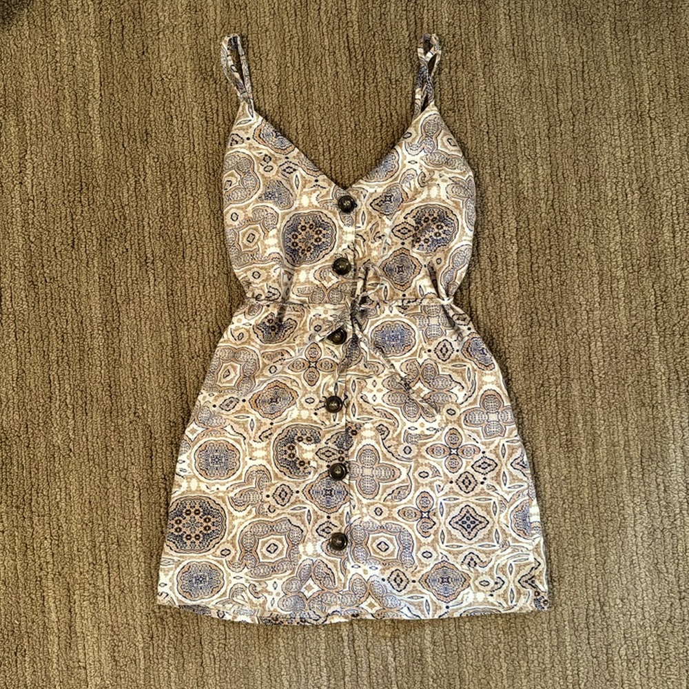 Summer printed mini dress